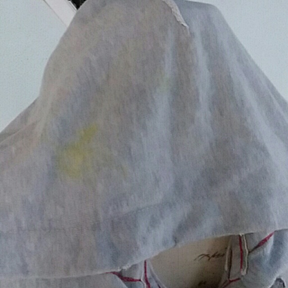 AE American Eagle Hoodie Gray Distressed - Picture 5 of 9